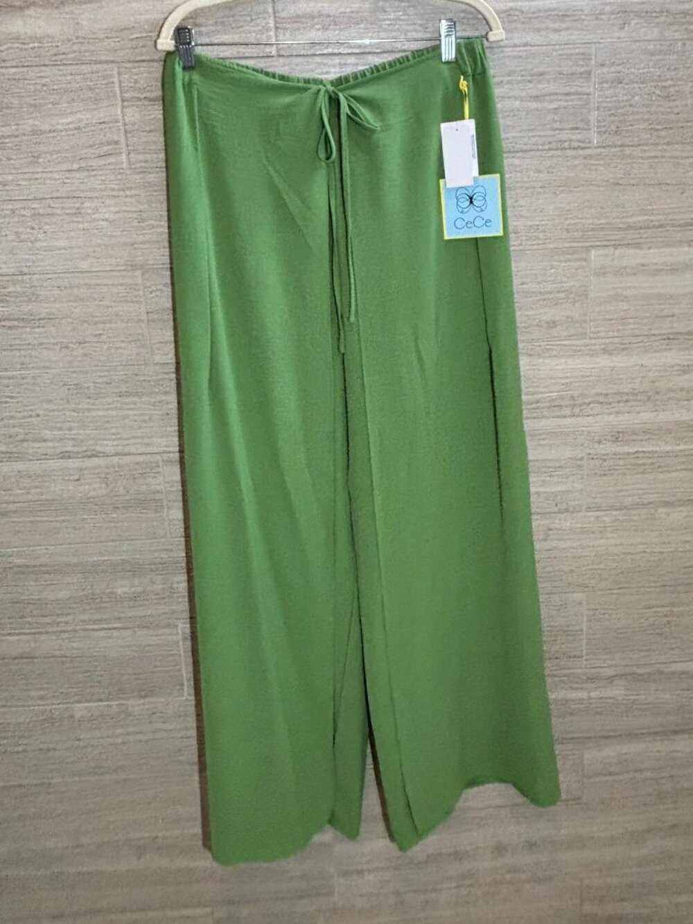 NWT CeCe Lime Green Beach Pants